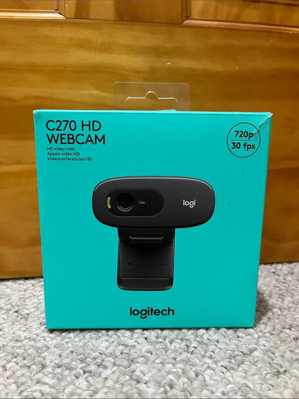 Logitech C270 HD Webcam in Black